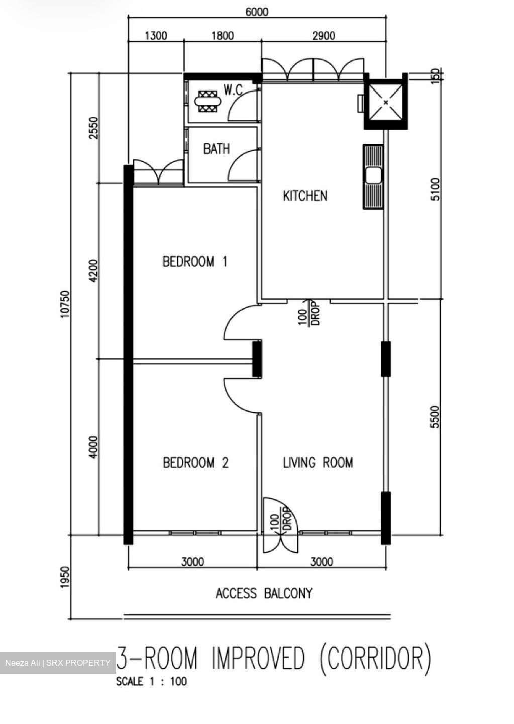 Blk 174 Kebun Baru Link 1 (Ang Mo Kio), HDB 3 Rooms #635642741
